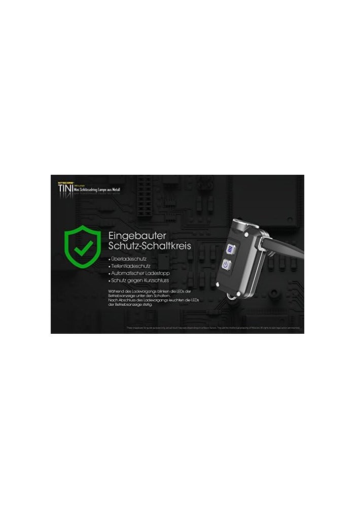 Nitecore TINI Cu Keychain Flashlight - 380 Lumens - Image 4