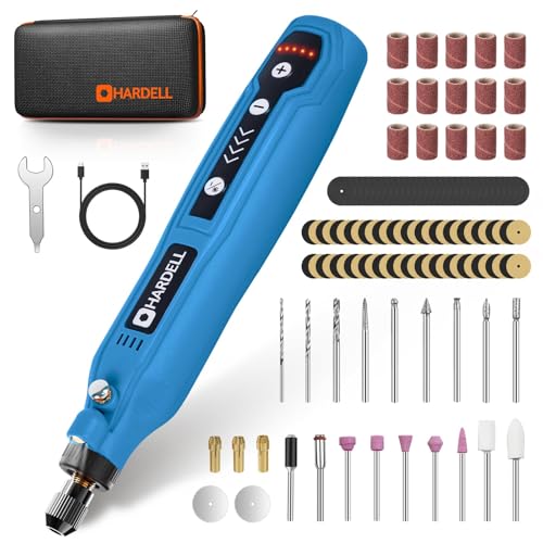 HARDELL Cordless Rotary Tool, 5 Variable Speed Mini Rotary Tool Kit with 69 Accessories, 3.7V Type-C Charging Power Rotary Tool for Engraving, Sanding, Polishing, Carving, Cutting, DIY Crafts - Image 1