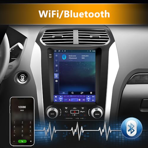 Junsun Android 13 Car Radio Stereo for Ford Explorer 2011-2019, 9.7 inch Touch Screen with Wireless CarPlay Android Auto DSP Bluetooth GPS Navitation - Image 5