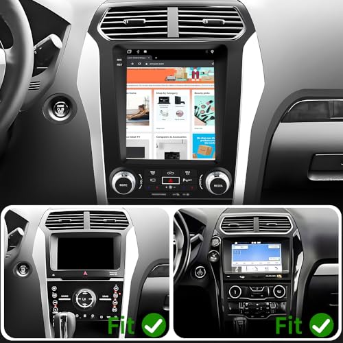 Junsun Android 13 Car Radio Stereo for Ford Explorer 2011-2019, 9.7 inch Touch Screen with Wireless CarPlay Android Auto DSP Bluetooth GPS Navitation - Image 2