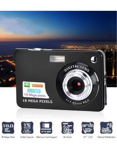 Generic Mini Digital Camera 18MP 2.7 Inch LCD Screen 8x Zoom Smile Capture Anti-Shake with Battery  - Image 3