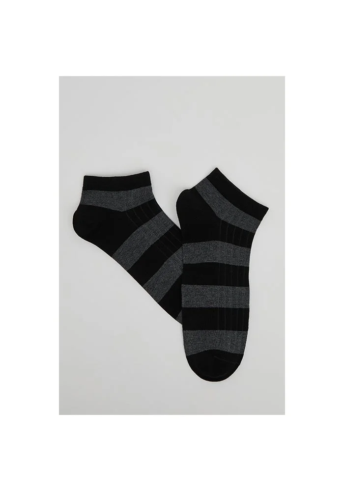 أر أند بي 3 Pack Striped Ankle Socks
