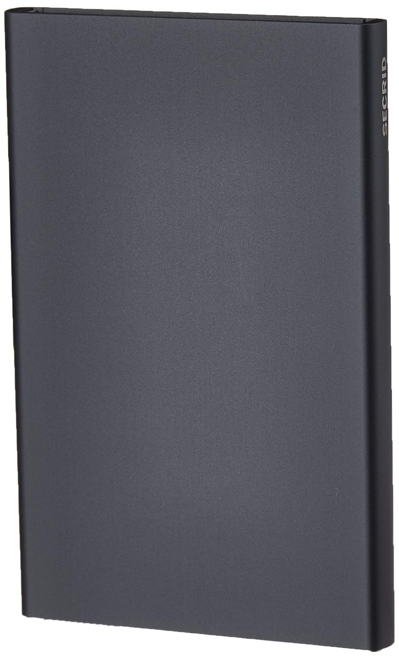 Secrid Reddot Award winning Card Protector in titanium color, Very Slim Credit Card Holder / wallet with RFID protection, with one click all 6 cards slide out gradually - Image 1
