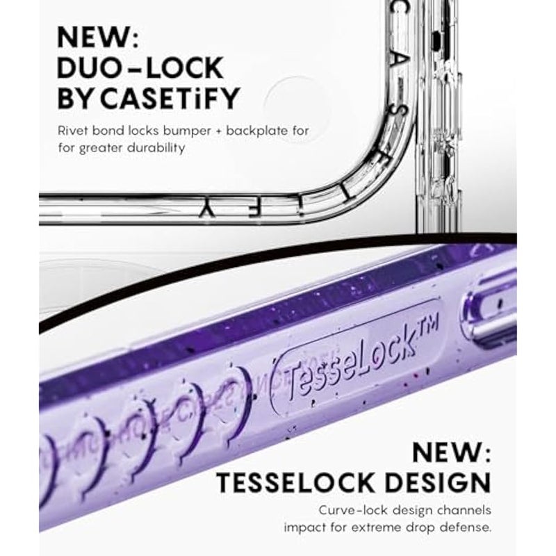 كاستيفي CASETiFY Bounce iPhone 17 Pro Max Case 【Shockproof/Compatible with Magsafe / 21.3 ft. 7X Military Grade Drop Protection】 - Y2K Jaguar - Clear Black - Image 4