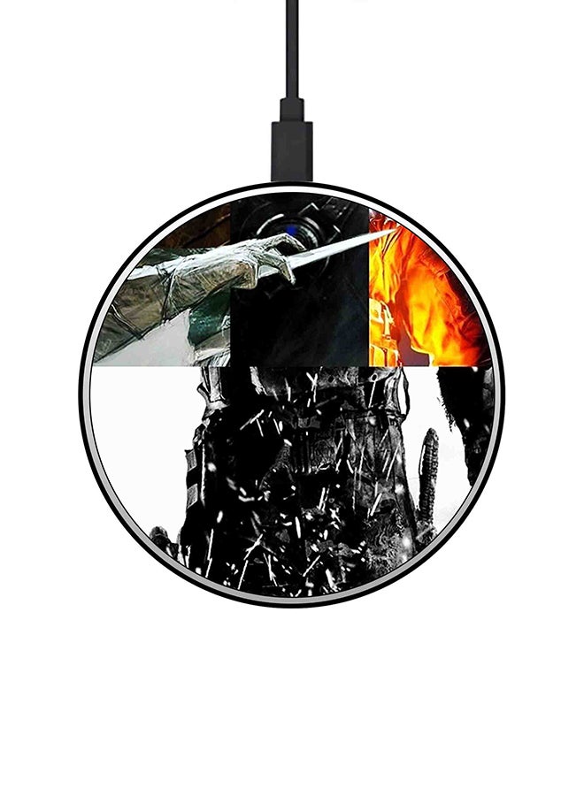 ثيودور شاحن لاسلكي سريع رفيع للغاية بقدرة 15 وات متعدد الألوان - Image 1