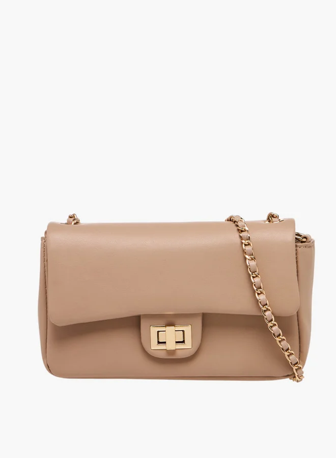 فلورا بيلا من شو إكسبرس Solid Crossbody Bag with Twist Lock Closure