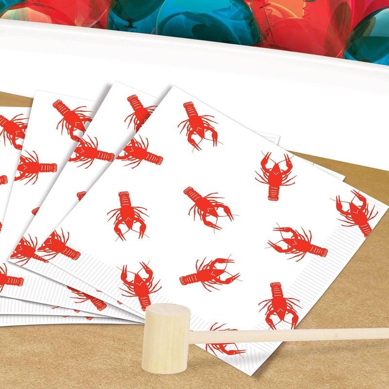 Beistle Crawfish Luncheon Napkins 2Ply 16Pkg - Image 4