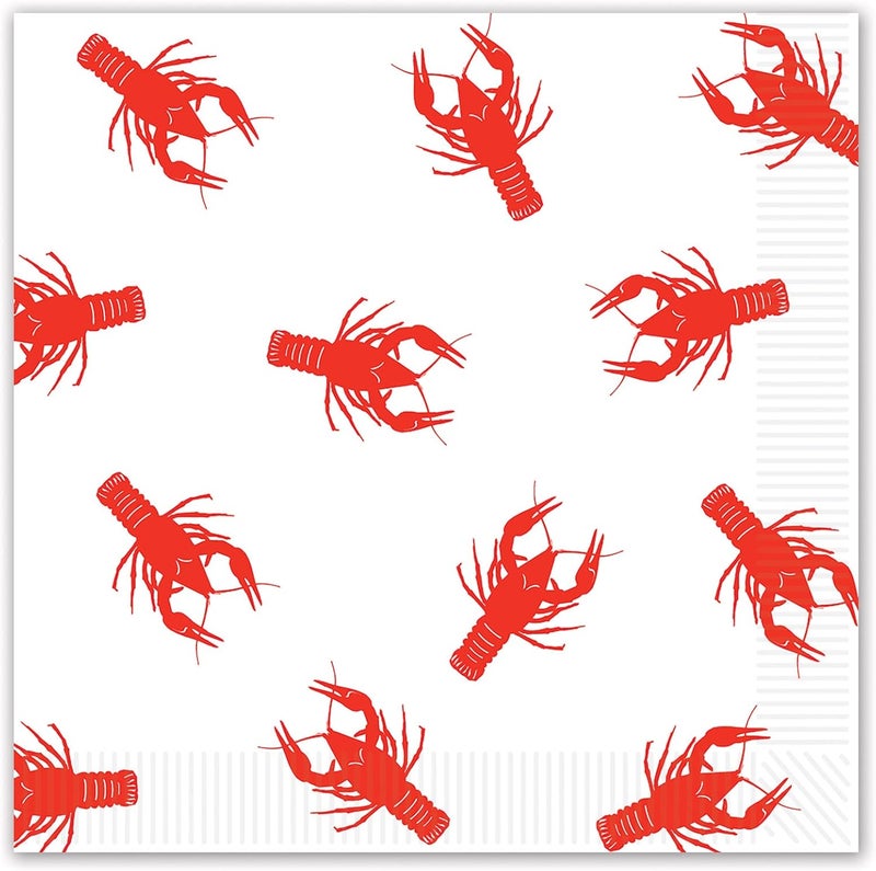 Beistle Crawfish Luncheon Napkins 2Ply 16Pkg - Image 1