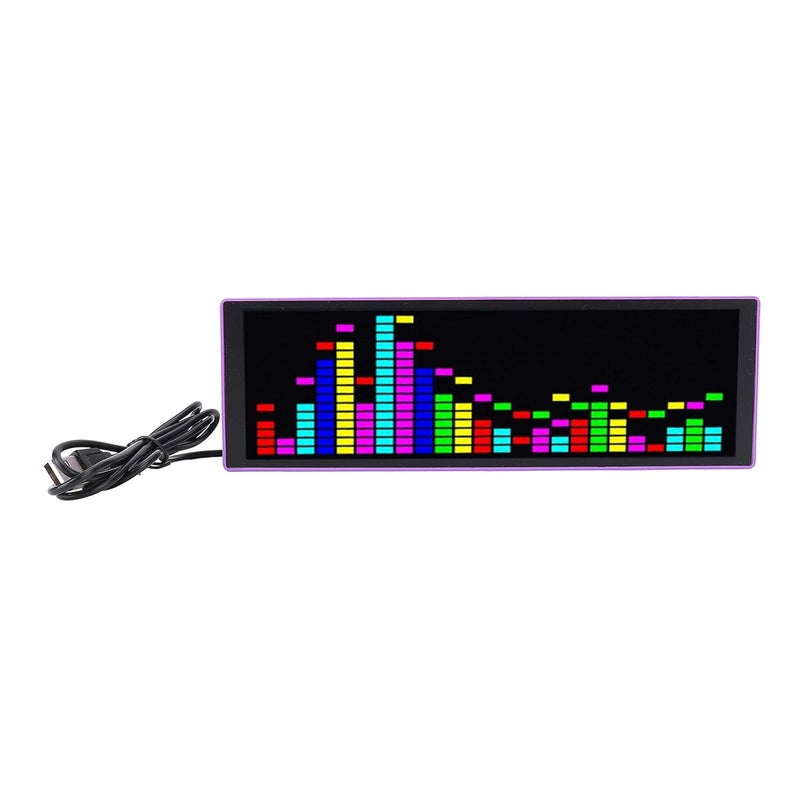 أراموكس محلل طيف الصوت مع ساعة عرض نشط بالصوت وعرض طيف الموسيقى عبر USB لعشاق الموسيقى - Image 1