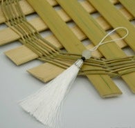 Generic Metal Cap Tassel Feng Shui Charm Pendant White