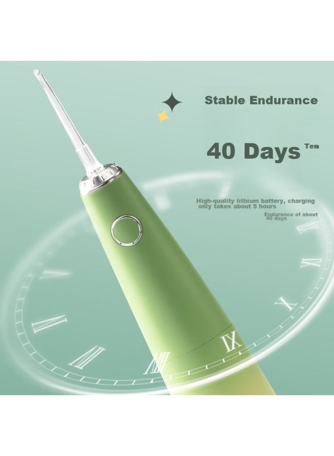 B-Air Bair M9 Xiaomi Jia Portable Water Flosser, Retractable Pull-type Large Water Tank, Oral Irrigator For Home Use And Orthodontic Treatment, Oral Cleaning And Teeth Cleaning Device, Gift Box Packaging, Bao Jia Green - Image 5
