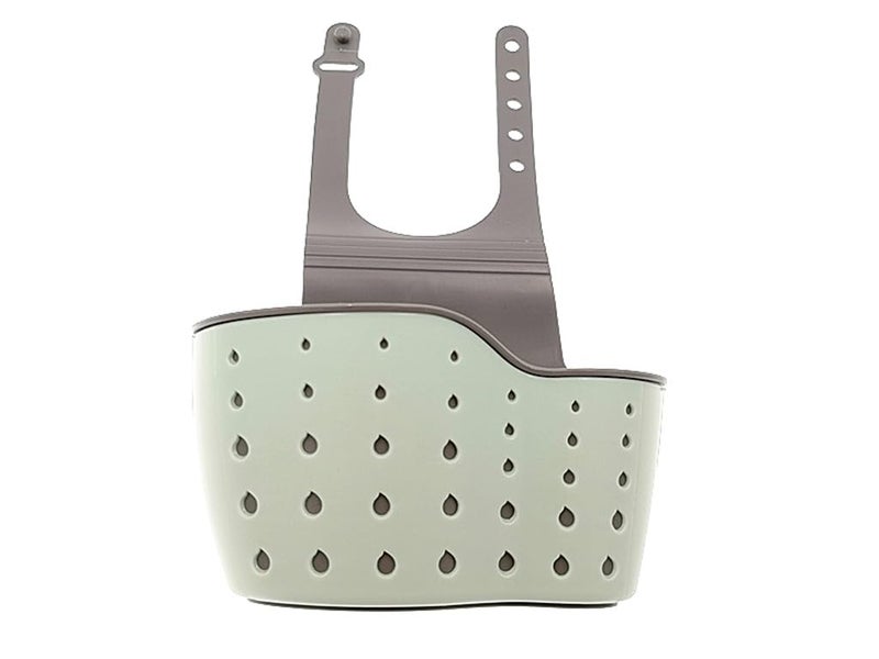 Kinteshun Kitchen Sink Caddy Sponge Holder Hang Basket for Scrubber Dish Brush Kitchen Accessories Organizer(Light Blue) - Image 1
