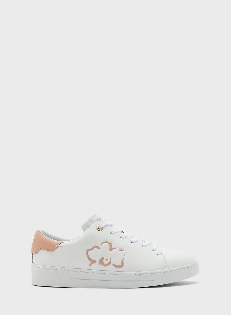 Ted Baker Tarliah Magnolia Flower Placement Cupsole Trainers