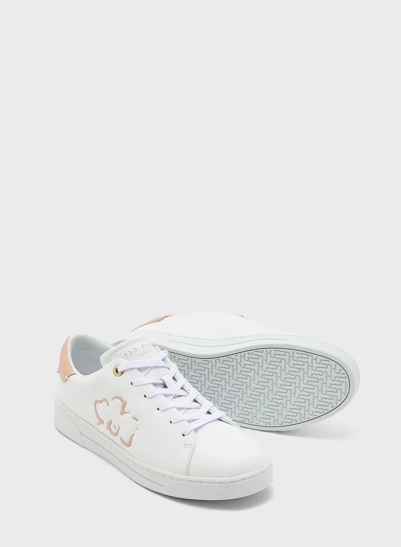 Ted Baker Tarliah Magnolia Flower Placement Cupsole Trainers