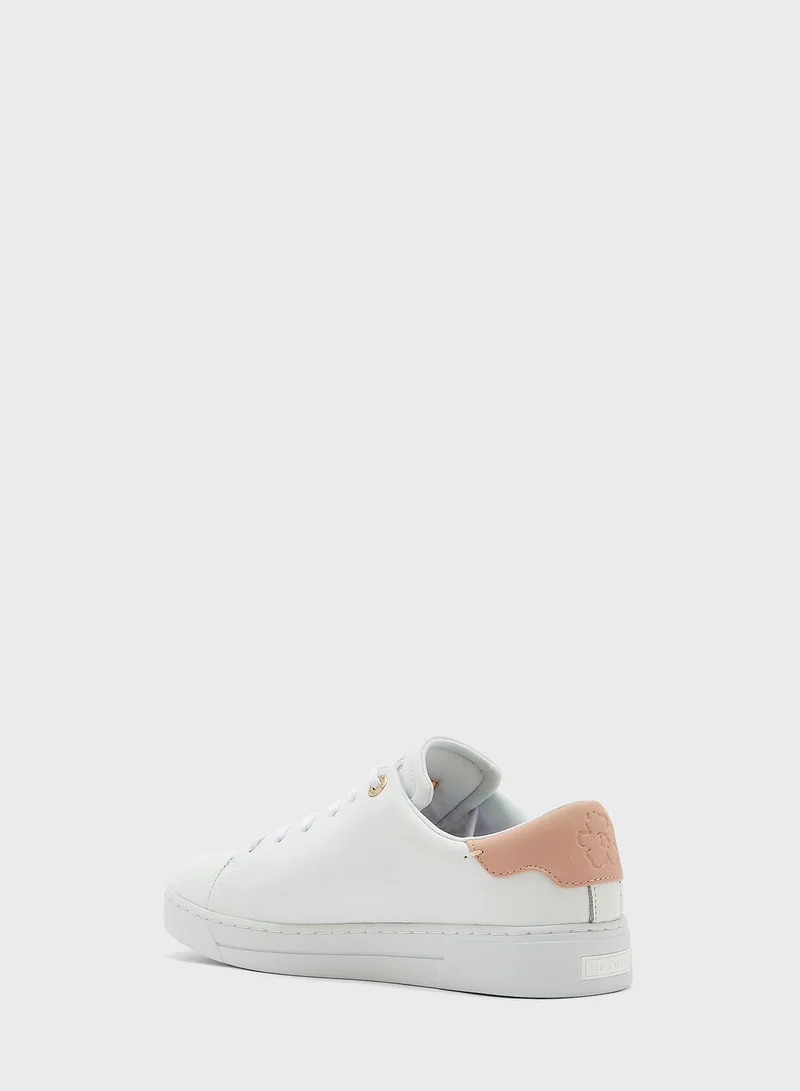 Ted Baker Tarliah Magnolia Flower Placement Cupsole Trainers
