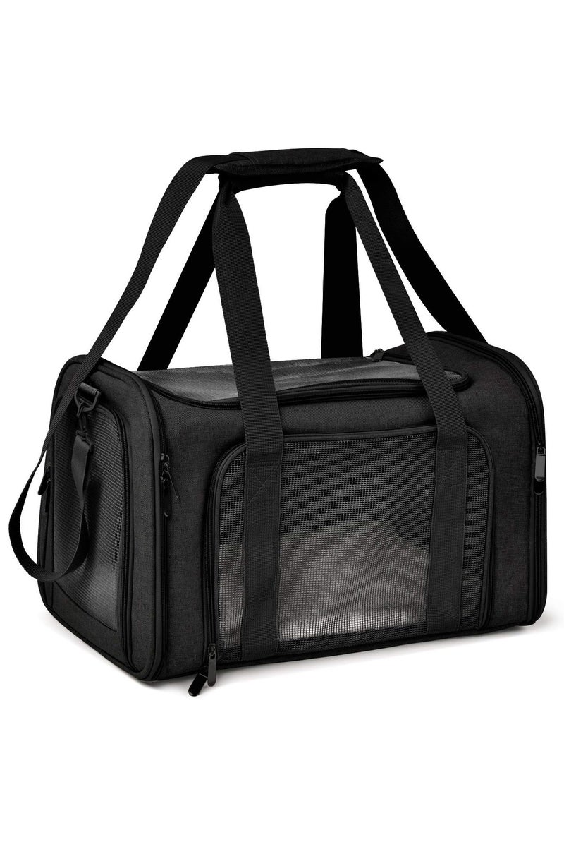 HW Cat Carriers Dog Carrier Pet for Small Medium Cats Dogs Puppies up to 15 Lbs, TSA Airline Approved Soft Sided, Collapsible Travel Puppy - Image 1