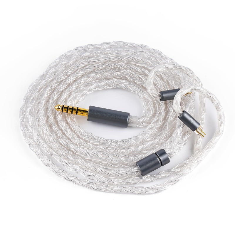 NICEHCK IcyMoon IEM Cable 16 Core OCCSilver Plated OFC Upgrade CordSPC in Ear Monitor Cables Balanced Cords with 3544mm Plug for Orchestra Lite Cadenza Hype4 Supermix4 44mm with 078 2Pin - Image 2