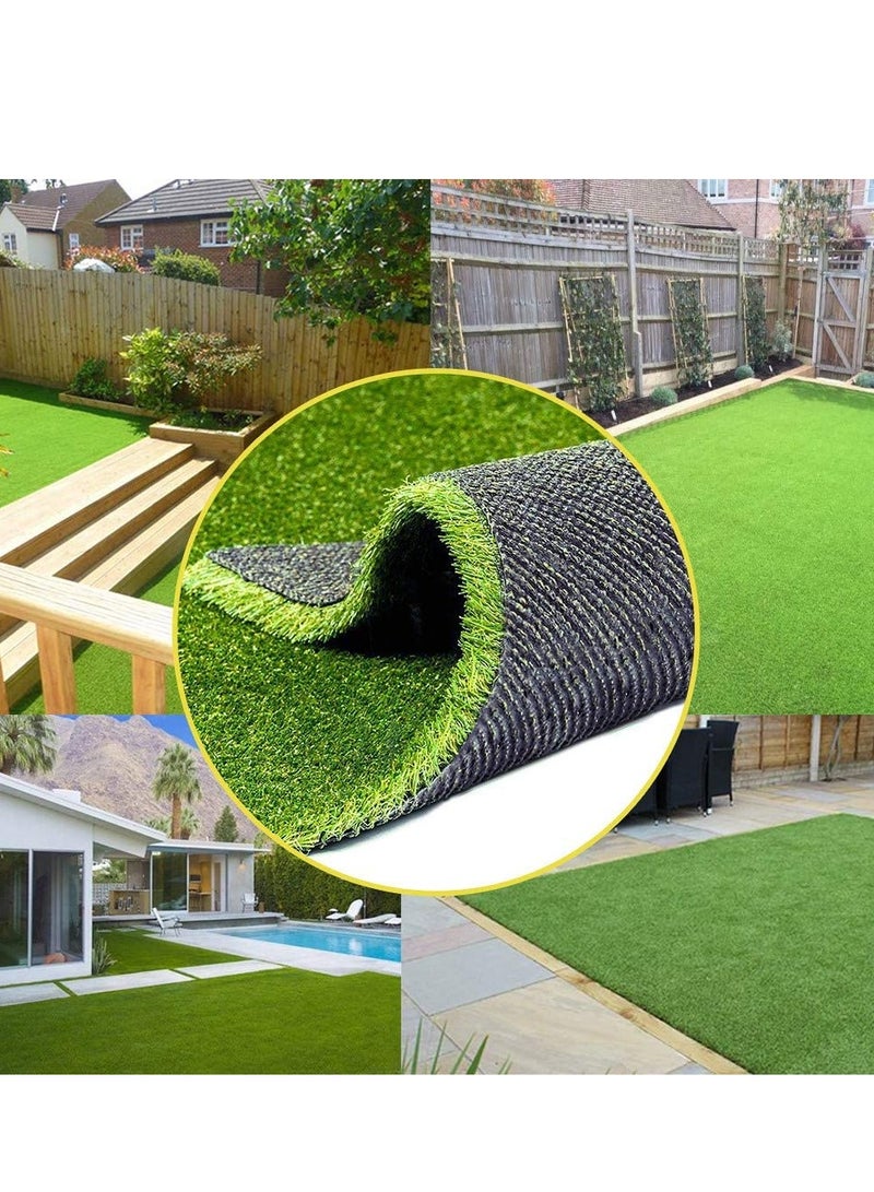 سجادة سجادة من العشب الاصطناعي من FFD للمنزل والخارج | ديكورات الحدائق والمناظر الطبيعية 2x4 متر - Image 1