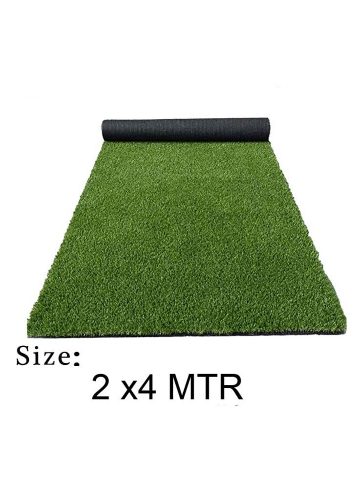 سجادة سجادة من العشب الاصطناعي من FFD للمنزل والخارج | ديكورات الحدائق والمناظر الطبيعية 2x4 متر - Image 2