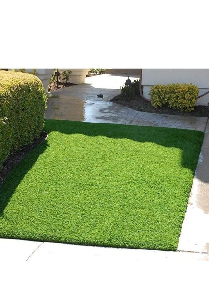 سجادة سجادة من العشب الاصطناعي من FFD للمنزل والخارج | ديكورات الحدائق والمناظر الطبيعية 2x4 متر - Image 4