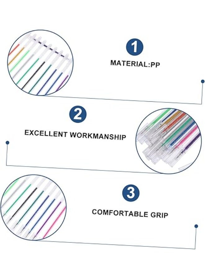 مجموعة أقلام جل لامعة مكونة من 12 قطعة، أقلام تلوين فنية بألوان معدنية للرسم والتخطيط، أقلام طلاء لامعة متعددة الاستخدامات لسجل القصاصات ومشاريع الأعمال اليدوية. - Image 2