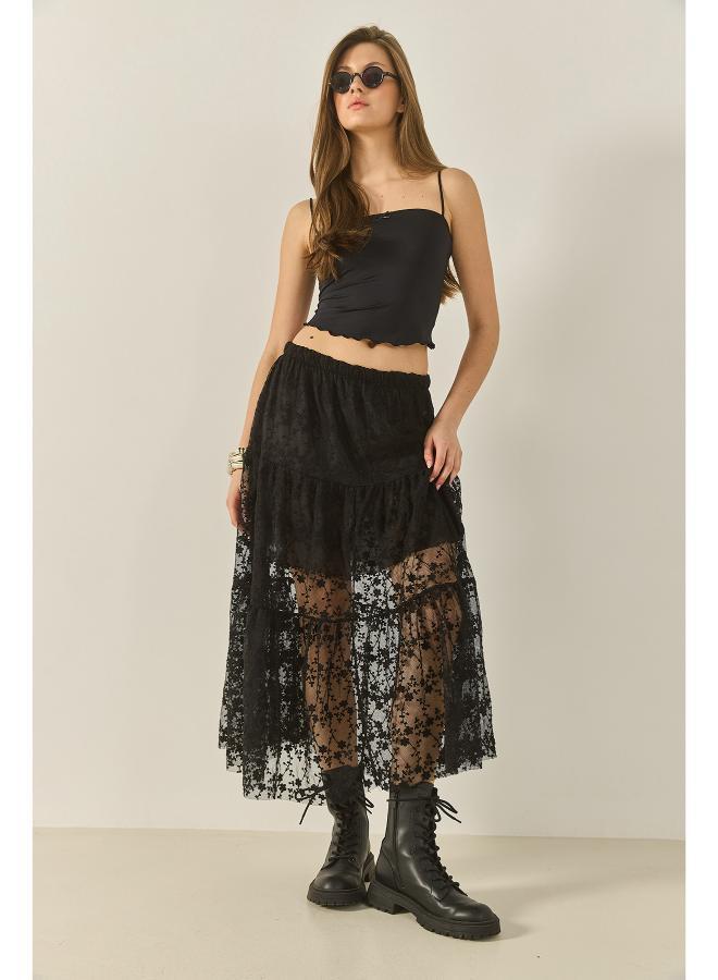 جينجر تنورة   مزينة بالدانتيل - Image 5