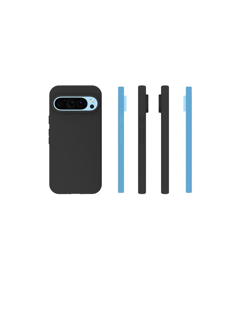 يوارب كينج غطاء جراب مع سائل ناعم سيليكون حماية ضد الخدش لهاتف GOOGLE PIXEL 9 / GOOGLE PIXEL 9 Pro أسود - Image 3