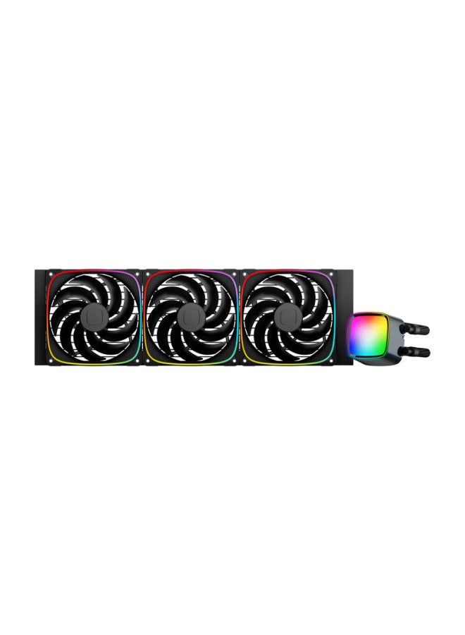 Geometricfuture Eskimo Pro 420 Black All-in-one Cpu Liquid Cooler 420 Radiator/intel/amd/dual Platform/argb Lighting - Image 2