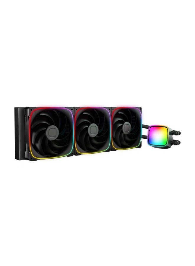 Geometricfuture Eskimo Pro 420 Black All-in-one Cpu Liquid Cooler 420 Radiator/intel/amd/dual Platform/argb Lighting - Image 1