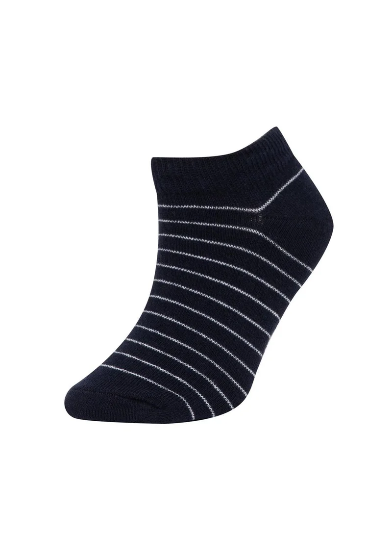 DeFacto 5-Pack Cotton Striped Ankle Socks