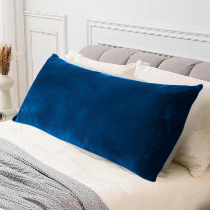 Maatrikaa Full Body Pillow Long Sleeping 54 x 18 Inches Velvet Pillow with Removable Cover for Side Sleeping Hugging Cuddling Relaxing Pregnancy Comfort - Image 1