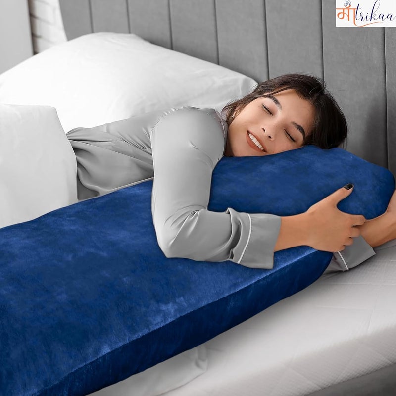 Maatrikaa Full Body Pillow Long Sleeping 54 x 18 Inches Velvet Pillow with Removable Cover for Side Sleeping Hugging Cuddling Relaxing Pregnancy Comfort - Image 5