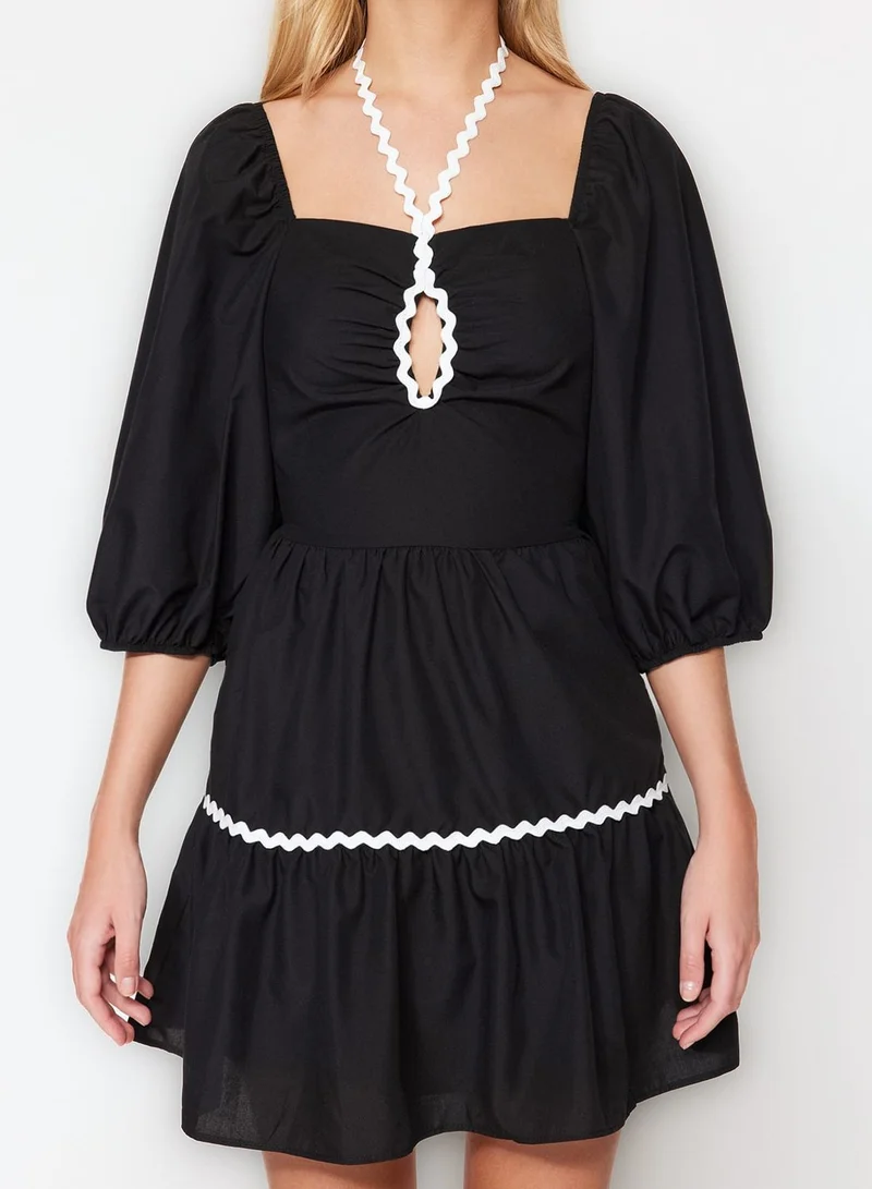 trendyol Square Neck Tiered Dress