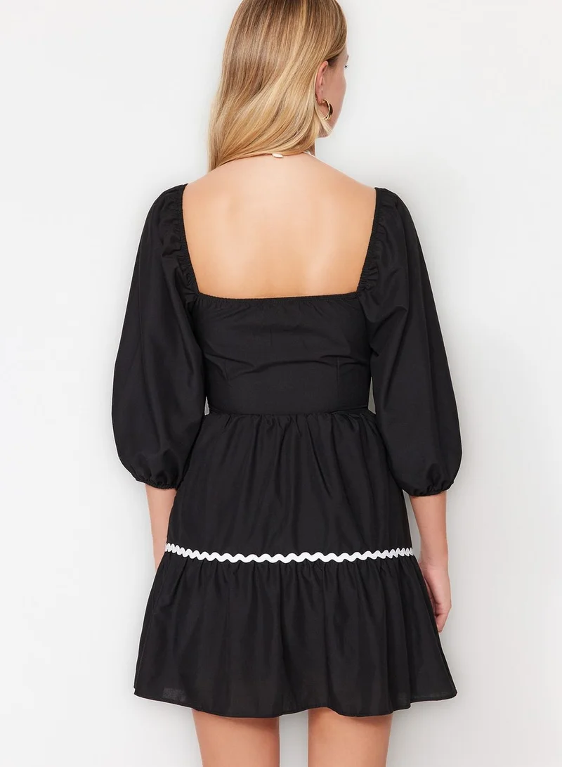 trendyol Square Neck Tiered Dress