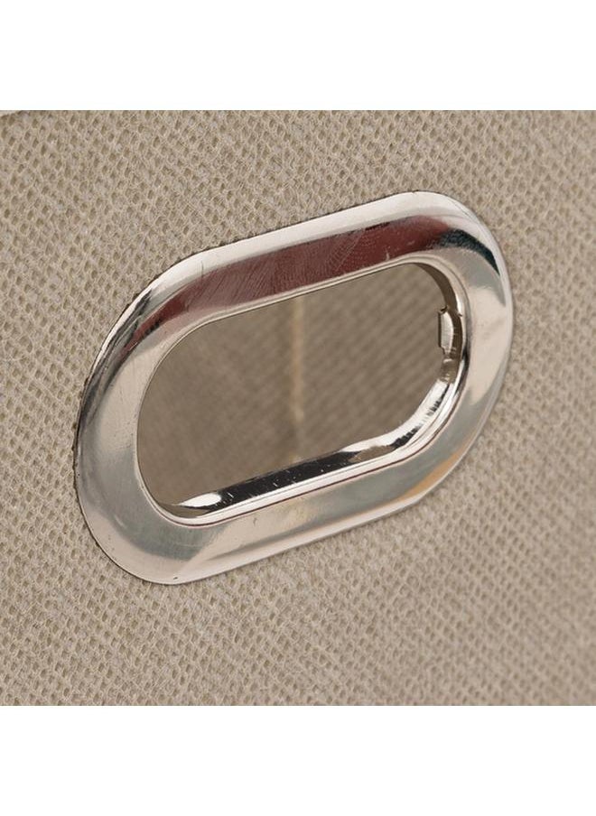 Five Simply Smart Polypropylene and Metal Foldable Storage Box Beige 15 x 31cm 160384O  - Image 2