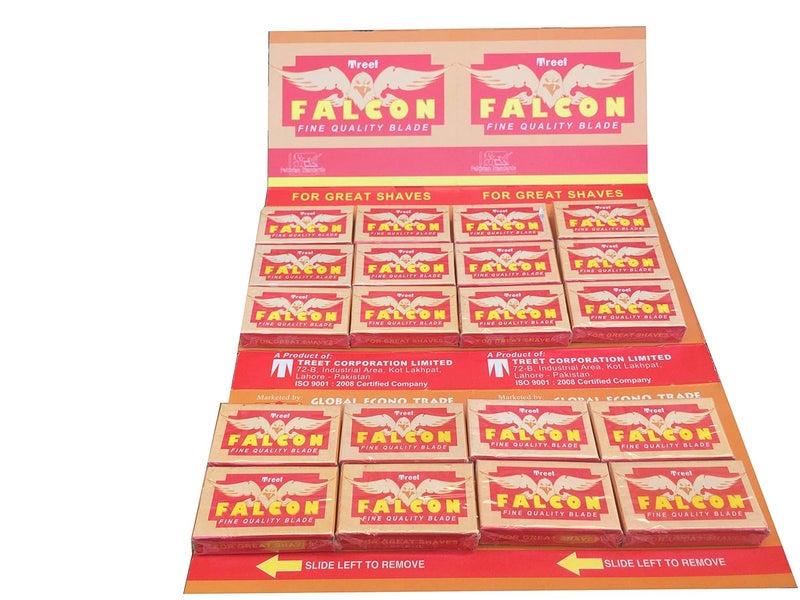 Treet Falcon Double Edge Safety Razor Blades 200 blades 20x10