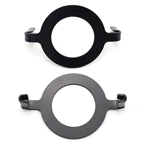 OZXNO E26 Phenolic Socket Lamp Harp Saddle Base, OZXNO 2 PCS Lampshade Holder Non-slip UNO Collar Ring Adapter for E26 Threaded Base, 1-7/16" (36 mm) Black - Image 4