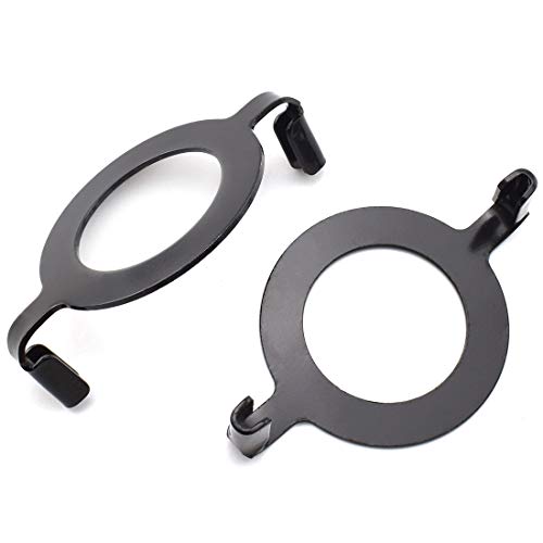 OZXNO E26 Phenolic Socket Lamp Harp Saddle Base, OZXNO 2 PCS Lampshade Holder Non-slip UNO Collar Ring Adapter for E26 Threaded Base, 1-7/16" (36 mm) Black - Image 1