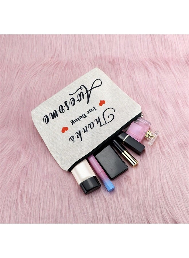 Sfodiary 3 Pcs Appreciation Gifts for Women Makeup Bag Thank You Gifts for Coworkers Teacher Coach Graduation Gift for Friends Christmas Birthday Gifts for Sister Daughter Friendship Gift Travel Cosmetic Pouch - Image 3