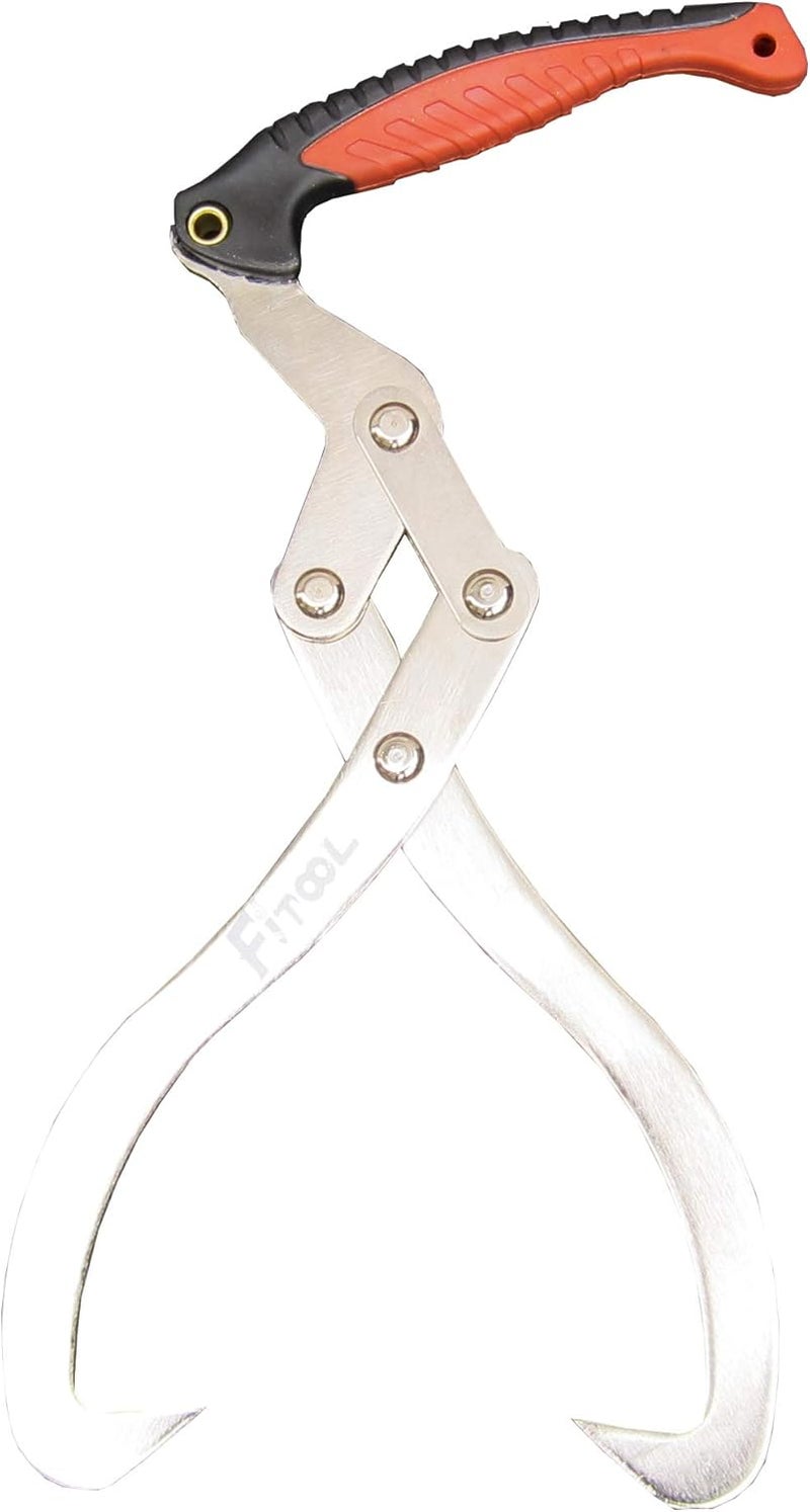 FITOOL 12 Inches (300MM) Log Carrier, Log Tongs, Log Lifting Hook, Timber's Tongs for Lifing Logs, Total Length 17.6 Inches - Image 1