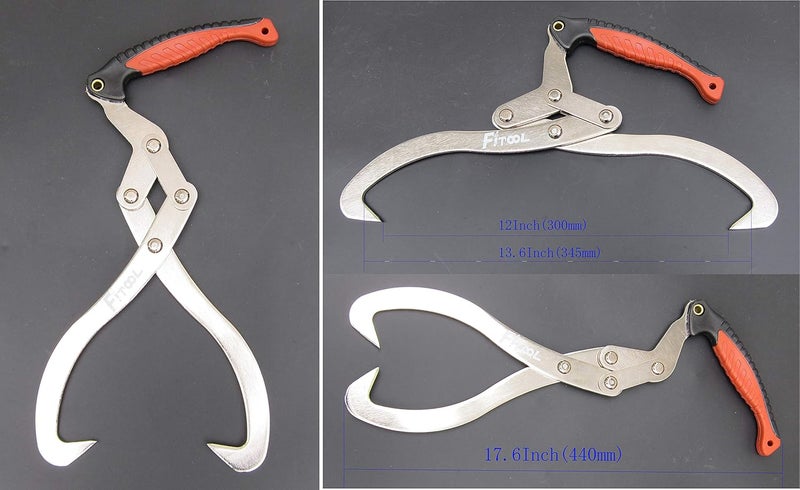 FITOOL 12 Inches (300MM) Log Carrier, Log Tongs, Log Lifting Hook, Timber's Tongs for Lifing Logs, Total Length 17.6 Inches - Image 3