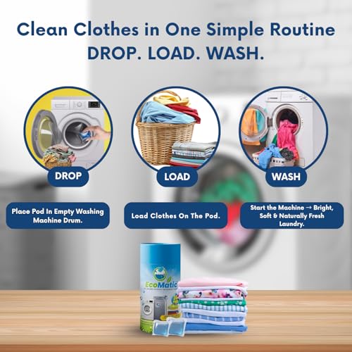 EcoMatic All-in-one 30 Laundry Detergent Pods (Pack of 30 Laundy Pods) - Image 3