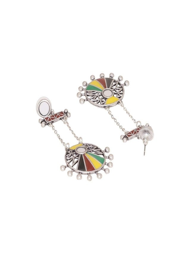 Voylla Rabaari Circles Drop Earrings|EveryDay|Festive|Wedding|Gift For Women| - Image 3