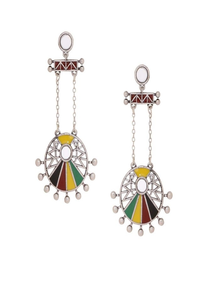 Voylla Rabaari Circles Drop Earrings|EveryDay|Festive|Wedding|Gift For Women| - Image 2