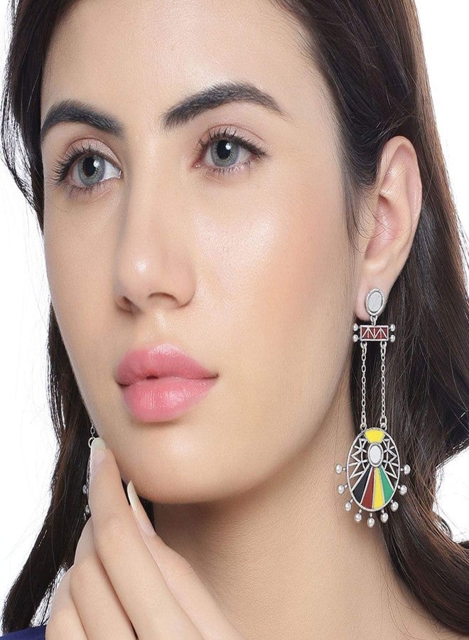 Voylla Rabaari Circles Drop Earrings|EveryDay|Festive|Wedding|Gift For Women| - Image 4