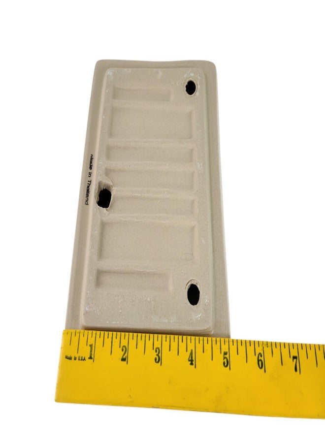 Daltile Beige Bone Almond Ceramic Soap Dish Tray Cloth Bar Washcloth Holder Bath Shower Bathtub - Image 5