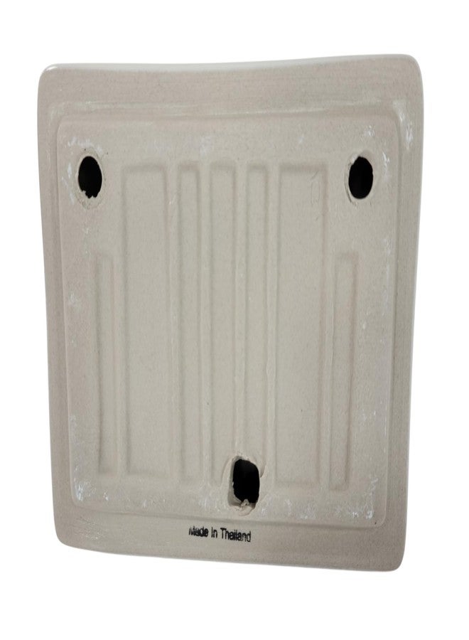 Daltile Beige Bone Almond Ceramic Soap Dish Tray Cloth Bar Washcloth Holder Bath Shower Bathtub - Image 4