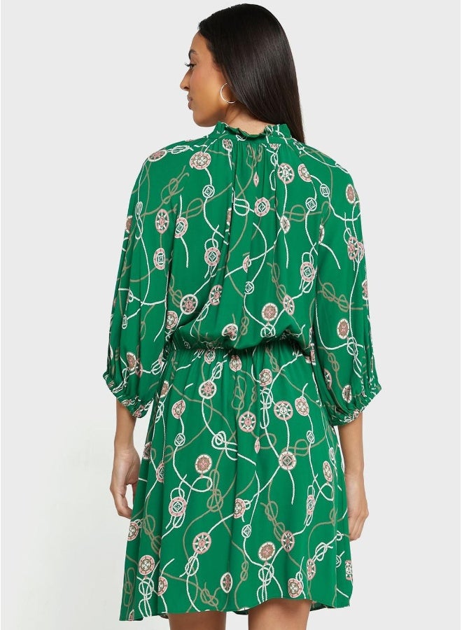 غانت فستان قصير مطبوع - Image 2