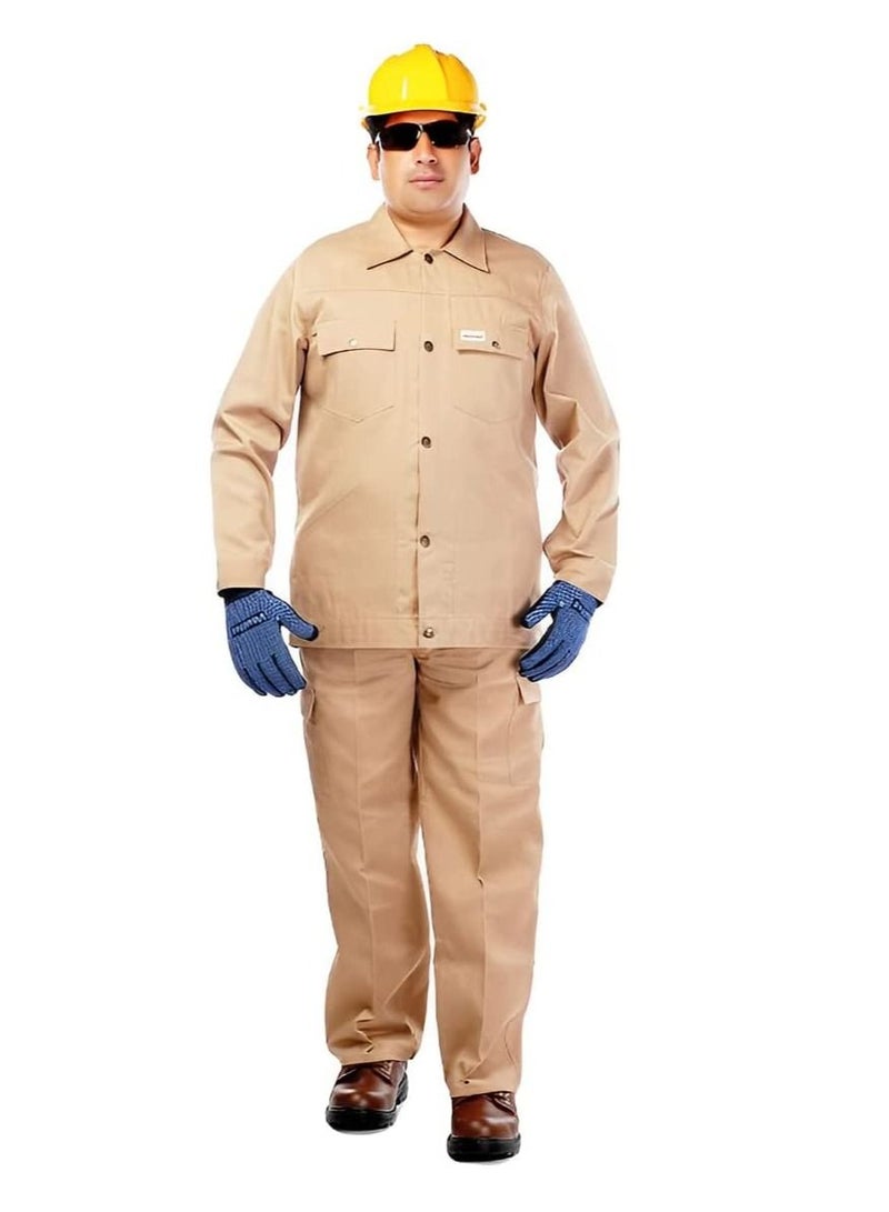 RACO RACO Industrial Coverall Long Sleeves Pre-Shrunk 190GSM 100% Twill Cotton XXL  - Image 1