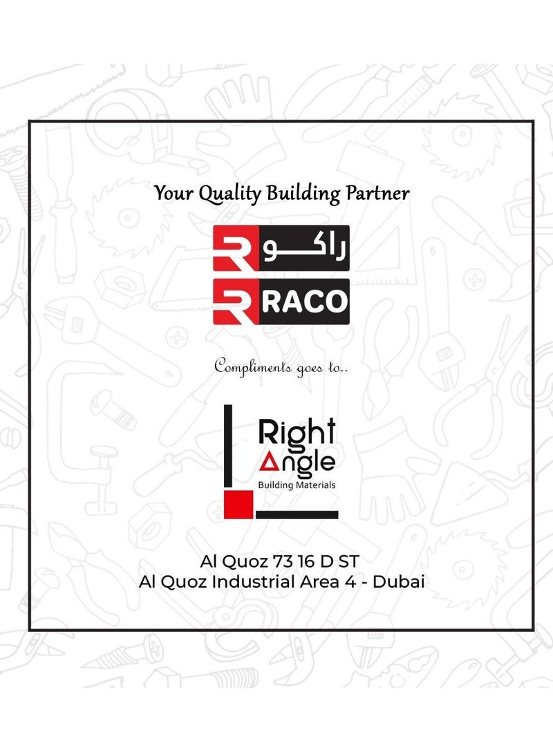 RACO RACO Industrial Coverall Long Sleeves Pre-Shrunk 190GSM 100% Twill Cotton XXL  - Image 4